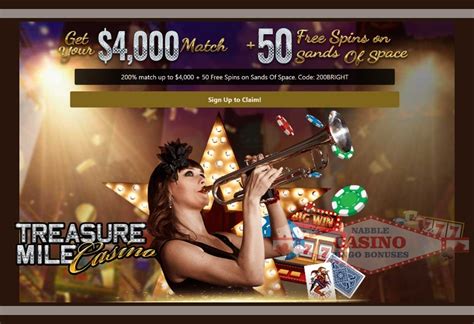 treasure mile casino bonus codes